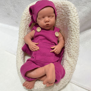 18 "Full Body Platina Siliconen Baby Tweeling Een Levensechte Herboren Meisje Pop Geschilderd Pasgeboren Anti-Stress Herboren Pop Verjaardagscadeau - Product Image 1