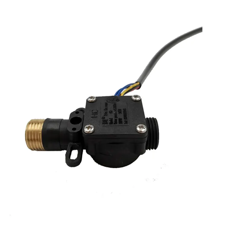 high accuracy water flow meter plastic Hall effect flow sensor G1/2' treads 1-30L/min for milk coffee machine flow sensor