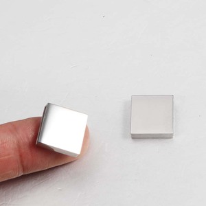 Gương Đánh Bóng Bằng Thép Không Gỉ Trượt Trên Vòng Đeo Tay Trống Dấu Vuông Hollow <span class=keywords><strong>Charms</strong></span> - Product Image 5