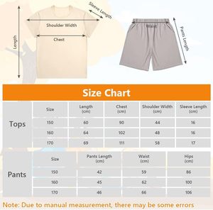 BSBUY Ensemble pyjama 2 pièces pour garçons, haut à manches courtes et col rond, short <span class=keywords><strong>bermuda</strong></span>, été, respirant, polyester, motif uni, tailles enfant - Product Image 4