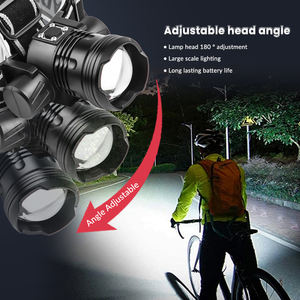Lampe frontale rechargeable 2 en 1 Fourniture d'usine Lampe frontale personnalisée Lampe frontale rechargeable <span class=keywords><strong>Led</strong></span> 300m <span class=keywords><strong>longue</strong></span> portée Lampe <span class=keywords><strong>de</strong></span> vélo <span class=keywords><strong>phare</strong></span> pour la chasse - Product Image 6