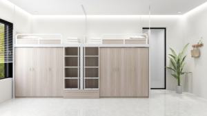 Apartamento Litera Niños Literas modernas Muebles escolares Cama deslizante Niños Niño <span class=keywords><strong>Loft</strong></span> Cama con escaleras Muebles de dormitorio - Product Image 4