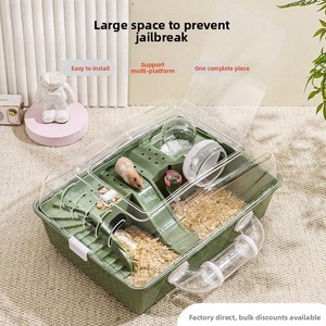 <span class=keywords><strong>Cage</strong></span> à <span class=keywords><strong>hamster</strong></span> rectangulaire extra-<span class=keywords><strong>large</strong></span> en plastique acrylique de luxe, portable, dorée, pour toutes les saisons, accessoires pour animaux de compagnie - Product Image 4