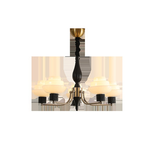 Lámpara de techo redonda dorada de estilo retro francés con LED E27 y múltiples cabezales para dormitorio o estudio. - Product Image 5