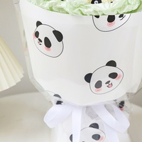 Grosir Cina Kertas Pembungkus Hadiah Bunga Panda Kartun Imut Tahan Air Kualitas Tinggi untuk Anak-anak