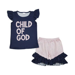 Ensemble haut et short pour garçons en bas âge, de haute qualité, décontracté, été, imprimé camouflage, manches courtes, en spandex/polyester, prêt à être expédié - Product Image 2