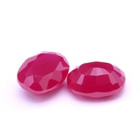Pierre de rubis en forme de goutte, pierre en vrac de 3 à 12 mm, pierre de corindon rouge opaque en forme de poire, pierre en vrac