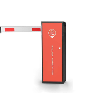 Barrière de signalisation télescopique en alliage d'aluminium rayée rouge et blanche personnalisable de 1 à 6 mètres avec bras remplaçable et lumières LED - Product Image 2