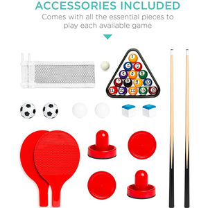 Bộ trò chơi kết hợp bàn đa năng 4 trong <span class=keywords><strong>1</strong></span> dành cho bi-a tại nhà, khúc côn cầu trên không, bóng bàn và bóng bàn - Product Image 3