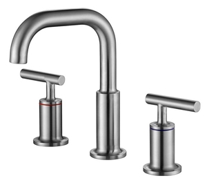 Vòi Nhà Bếp Bằng Nước Nóng Và Lạnh Trong Hai Tay Cầm Vòi Chậu Rửa 304 Sus Máy Trộn Nhà Bếp Bằng Gốm Hiện Đại Màu Bạc Thép Không Gỉ 3 Năm - Product Image 2