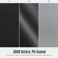 Vêtements de pluie de sécurité noirs en tissu Oxford 300D enduit PU haute résistance pour le contrôle du trafic, logo et couleur personnalisés