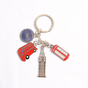Porte-clés en métal de qualité supérieure, souvenir de <span class=keywords><strong>Londres</strong></span>, Angleterre, ensemble de bus rouge et boîte aux lettres, breloque en émail, porte-clés, souvenir de <span class=keywords><strong>voyage</strong></span> pour les amateurs du Royaume-Uni - Product Image 5