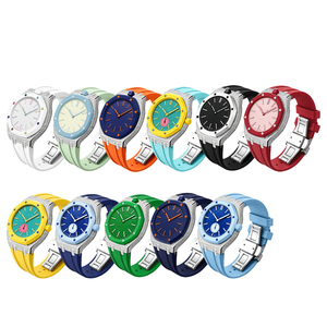 New <strong>Diamond</strong> Encrusted Stainless Steel Modified <strong>Watch</strong> Frame Silicone <strong>Watch</strong> Band for S <strong>Watch</strong> &amp; AP Royal Pop - Product Image 6