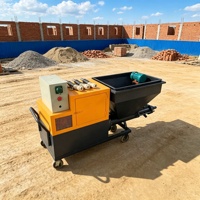 Pulvérisateur de mortier de ciment industriel avec une puissance de pulvérisation élevée pour les travaux de construction d'infrastructure