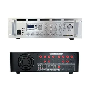 3U 8-Zone Professional Audio Mixer Amplifier 1500W