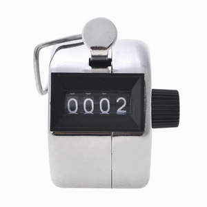 Mechanical Four Digit Metal <b>Counter</b> Stainless Steel Manual Counting 0-9999 Warehouse Passenger Flow Tracker - Product Image 2