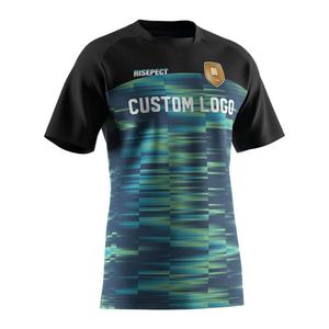 Maillot de sport personnalisé pour hommes, col rond, pour musculation, rugby, entraînement, blanc - Product Image 3