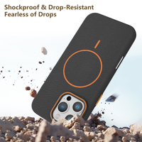 Coque de Téléphone Mobile Ultra-Résistante Magnétique en TPU Mat avec Texture Compatible Samsung S25/S24/S23 Ultra