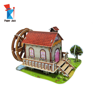 Puzzle de maison de poupée 3D STEM - Ensemble de construction créatif personnalisable, jouet éducatif interactif pour enfants et activité parent-enfant