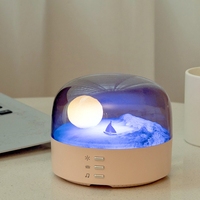 Lampe de table décorative en plastique, Lampe lune électrique pour chambre à coucher, mignonne, rechargeable, petite, style nordique, lampe USB pour table de chevet