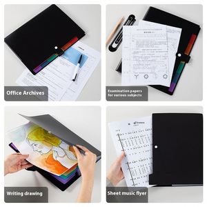Lager Capacity A4 Rainbow Expanding <b>File</b> Organizer Multi-Layer Plastic Document <b>Folder</b> Expanding <b>File</b> Pouch Colorful Organ Bag - Product Image 5
