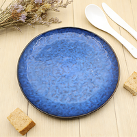 Assiettes, plats, bols de service, bols à soupe, bols personnalisés, vaisselle de cuisine, vaisselle de table, glaçure réactive bleue classique, pour restaurant