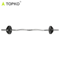 TOPKO Compétition de levage de puissance haltérophilie gym fitness barre de barbelés haltérophilie barres de barre d'haltères