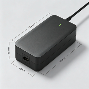 Chargeur de batterie 54,6V2A, connecteur rond DC <span class=keywords><strong>5</strong></span>,<span class=keywords><strong>5</strong></span> mm, certifié CE pour vélo électrique, scooter, E-Unicycle tout-terrain - Product Image 3
