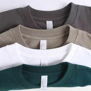 T-shirts en coton 100% tricoté de haute qualité 220g, col rond, manches courtes, écologiques, prix d'usine, impression sérigraphique personnalisée du logo - Product Image 3