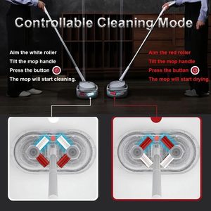 Mopa Eléctrica Giratoria Mágica para el Hogar con Cubo, Mopa Perezosa para Limpieza de Suelos Planos con KC - Product Image 2