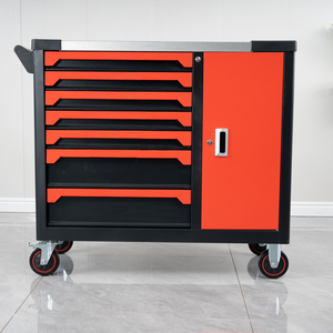 Armoire métallique d'atelier <span class=keywords><strong>de</strong></span> réparation automobile avec tiroirs, chariot à outils, ensemble d'armoires <span class=keywords><strong>de</strong></span> rangement pour outils, établi robuste pour garage - Product Image 4