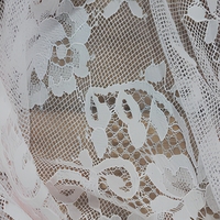 Tissu en dentelle jacquard de tulle français rose, tricoté et brodé, extensible, écologique, en nylon, pour la mode et le textile de maison, vente en gros