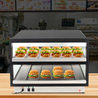 Chauffe-Plats Électrique de Comptoir à 2 Niveaux de Haute Qualité pour Restaurants – Idéal pour Hamburgers et Autres Plats