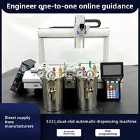 Machine de distribution automatique de colle de bureau de précision Composants de moteur de noyau de plate-forme de mouvement de bras robotique à quatre axes entièrement automatiques