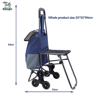 Vente en gros <span class=keywords><strong>de</strong></span> chariots portables pliants pour faire les <span class=keywords><strong>courses</strong></span> en supermarché chariots pour <span class=keywords><strong>sac</strong></span> à main d'extérieur avec roues d'escalier pour grimper - Product Image 3