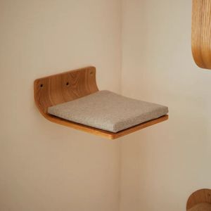 Moderno y cómodo gato escalada estante montado en la pared gato muebles <span class=keywords><strong>madera</strong></span> <span class=keywords><strong>flotante</strong></span> gato árbol - Product Image 2