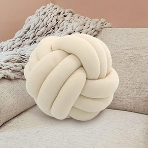 <span class=keywords><strong>Coussin</strong></span> de noeud décoratif d'inspiration scandinave pour canapé oreiller élégant de 25 <span class=keywords><strong>cm</strong></span> de diamètre pour la décoration intérieure - Product Image 4
