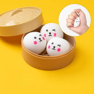 Kawaii Dumpling Stress Balls Fidget Sensory Squeeze Dough Ball Stress Relief Hand <b>Toy</b> Bun with Food Steamer Stretchy Adults <b>Toys</b> - Product Image 4