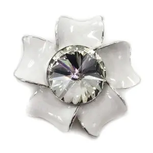 New Design Shoes Buckle Rhinestone Button For High End Coat Crystal Rhinestone Pearl Sewing Button for Garment Accessory