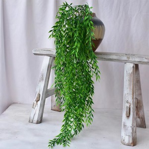 Guirnaldas de Hojas de Sauce Artificiales de 90 cm de Largo, Plástico Verde para Decoración del Hogar y Bodas - Product Image 3