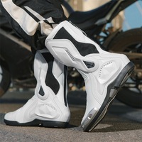 Bottes de moto Jiugu Lang, bottes Chopper toutes saisons, bottes de course professionnelles de protection pour le tourisme