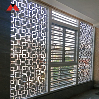 Panneaux décoratifs en aluminium découpés au laser ALUMTIMES, écran ajouré, revêtement mural artistique pour la façade extérieure des villas