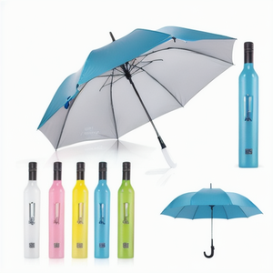 Parapluie publicitaire portable de style américain, double pliage, baleines en alliage, poignée en plastique, diamètre ouvert 21 pouces, ouverture manuelle pour - Product Image 2