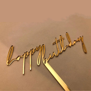 ท็อปเปอร์เค้กอะคริลิค รูปน้ำผึ้งและน้ำตาลหวาน สำหรับตกแต่งเค้กวันเกิด วันครบรอบ งานปาร์ตี้ - Product Image 3