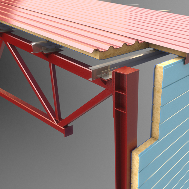 Painel sanduíche para construção, isolamento de aves frango, fazenda, casa de construção, pu, poliuretano, para faca de construção de aço