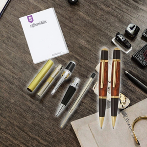 Bolígrafo de Metal de Lujo con Grabado Láser, Color Negro Plateado, para Uso en Oficina, Tinta Negra/Azul, Regalo - Product Image 3