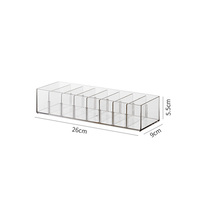Boîte de rangement rectangulaire multi-compartiments en plastique PS, directement de l'usine, avec grille à cellules ouvertes, design moderne et minimaliste pour bureau