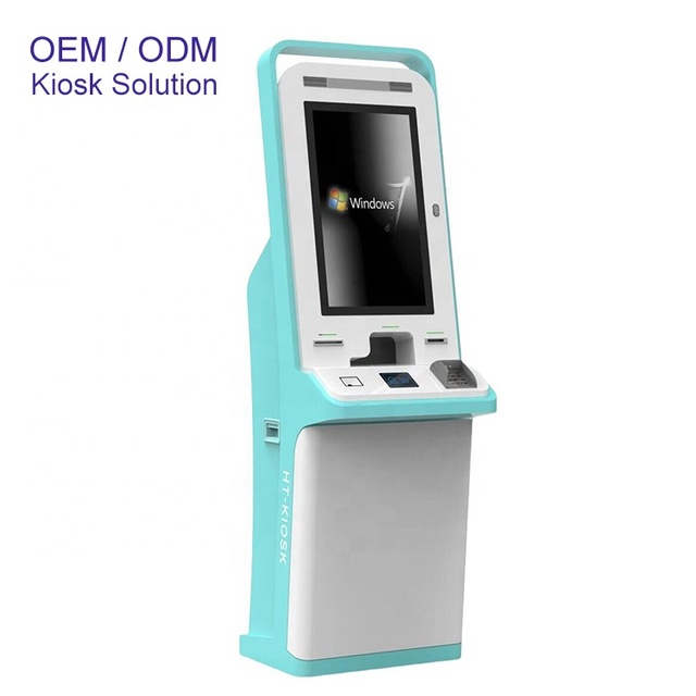 32 Inch Self Service Check in Hotel Kiosk RFID Room Card Dispenser Pax Payment Terminal Kiosk