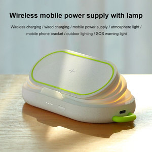 Pengisi daya nirkabel portabel 2 in 1, lampu malam multifungsi untuk iPhone Samsung Huawei XiaoMi untuk OPPO - Product Image 5
