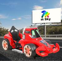 VR-100 Manège pour enfants à monnayeur en fibre de verre, thème Police en poursuite, de grande valeur, pour intérieur, certifié CE, pour salle d'arcade